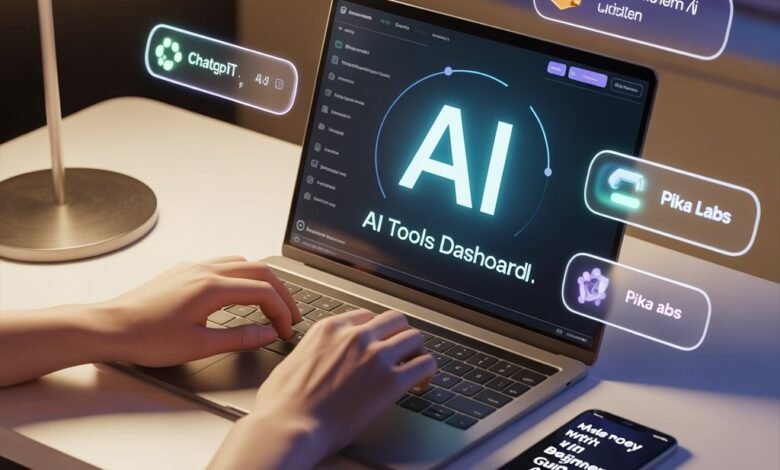 Free AI tools beginners use to make money with no experience