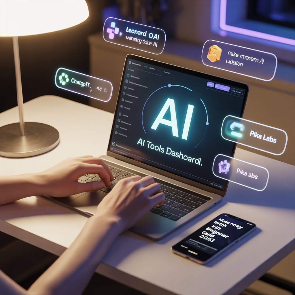 Free AI tools beginners use to make money with no experience