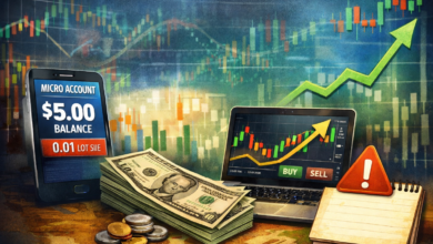 how to start day trading with $5 using a micro forex account and trading charts