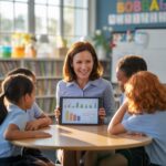 KS2 teacher using AI tools for formative assessment with primary school pupils in a UK classroom