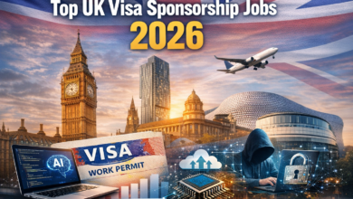 Top UK visa sponsorship jobs 2026 with AI, cybersecurity and tech roles”