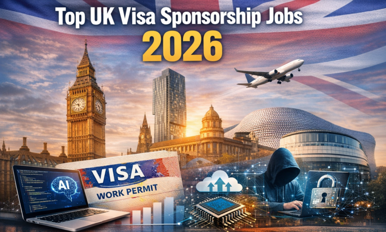 Top UK visa sponsorship jobs 2026 with AI, cybersecurity and tech roles”