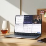 AI productivity tools dashboard used by self-employed freelancers in the UK