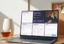 AI productivity tools dashboard used by self-employed freelancers in the UK