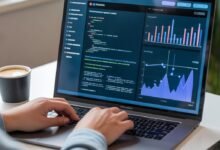 person learning digital skills online for remote jobs in the UK