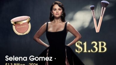 Selena Gomez net worth 2026 — Rare Beauty founder and billionaire entrepreneur with $1.3 billion estimated wealth