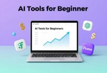 How to make money with AI in 2026 — beginner guide showing laptop and AI tools