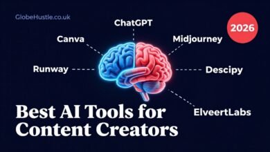 Best AI tools for content creators in 2026 — AI stack overview infographic