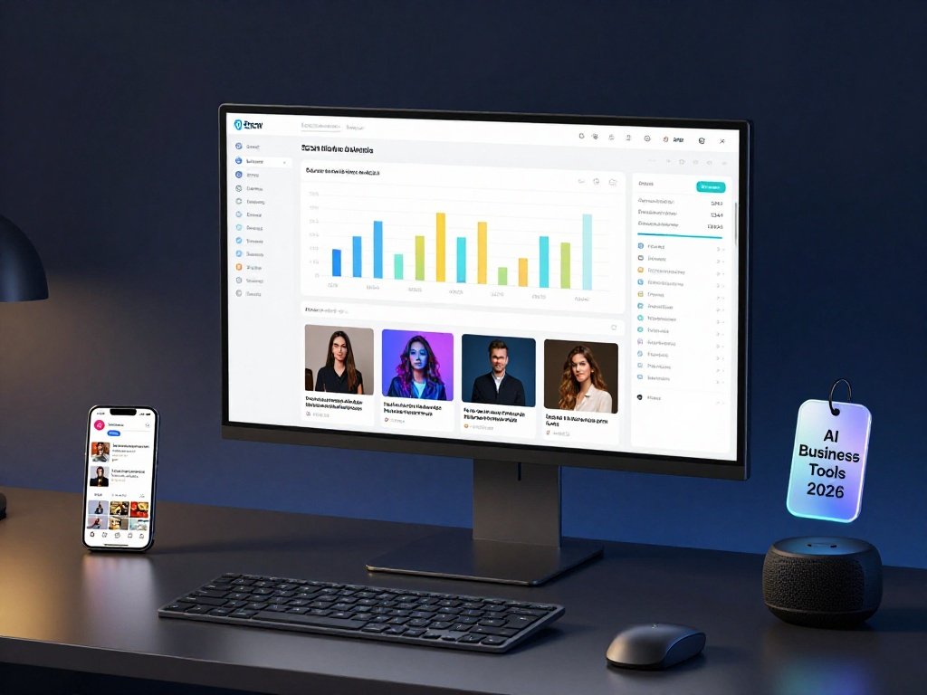 
AI tools celebrities use to manage social media and brand deals in 2026 — digital analytics dashboard