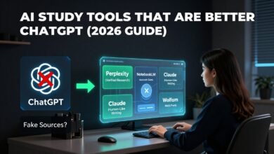 Specialized AI study tools compared to ChatGPT for 2026 academic workflows.