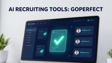 Automated candidate sourcing dashboard by AI recruiting tools GoPerfect showing semantic vector talent matching and workflow automation metrics