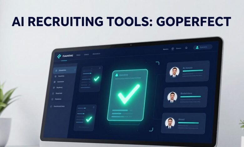 Automated candidate sourcing dashboard by AI recruiting tools GoPerfect showing semantic vector talent matching and workflow automation metrics