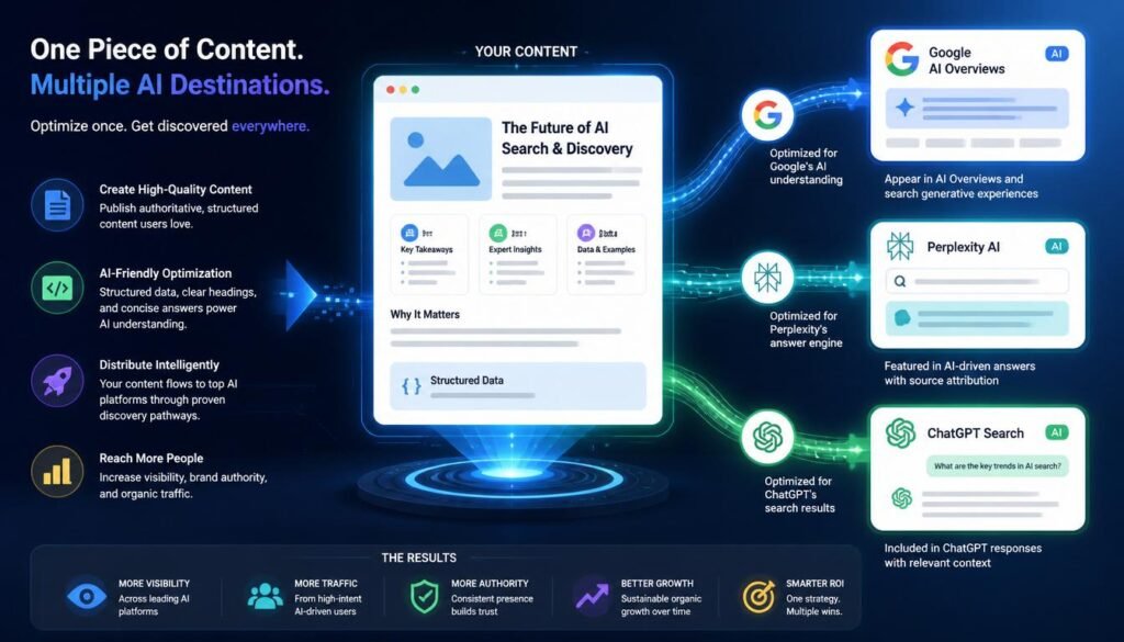 Optimizing website content for ChatGPT SEO and Google AI Overviews