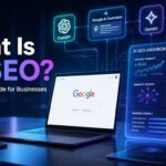 What Is AI SEO guide showing AI-powered search optimisation for Google AI Overviews, ChatGPT, Gemini and semantic SEO