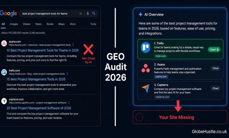 GEO audit guide 2026 — why your website may be invisible to ChatGPT and Gemini AI search answers"