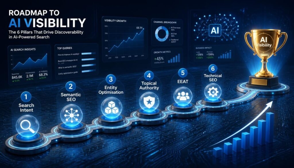 What Is AI SEO framework showing search intent semantic SEO topical authority EEAT and technical SEO for AI search