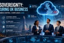 AI sovereignty for UK business showing data security, AI compliance and UK data control