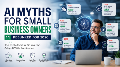 AI myths for small business owners debunked in 2026