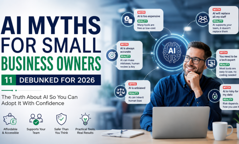 AI myths for small business owners debunked in 2026