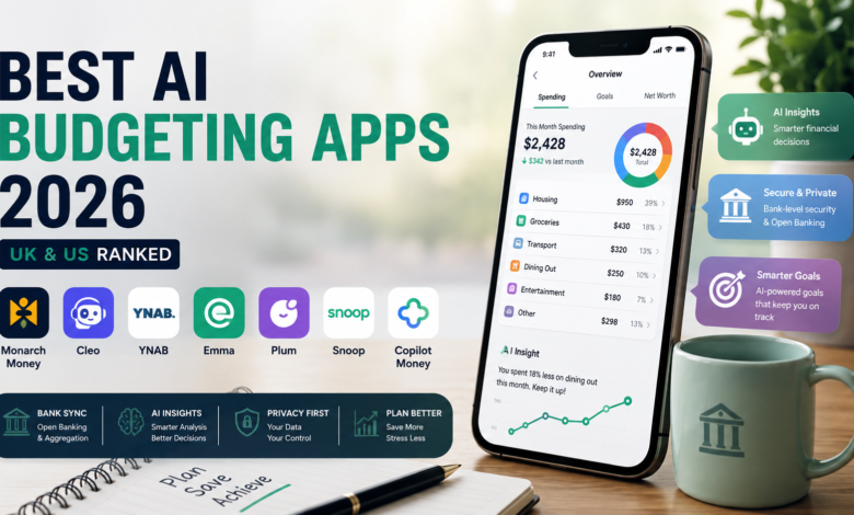 Best AI Budgeting Apps 2026 comparison for UK and US users