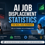 AI job displacement statistics showing jobs lost, created and reshaped in 2026