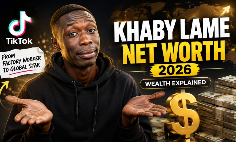 Khaby Lame net worth 2026 showing TikTok earnings, wealth and business deals