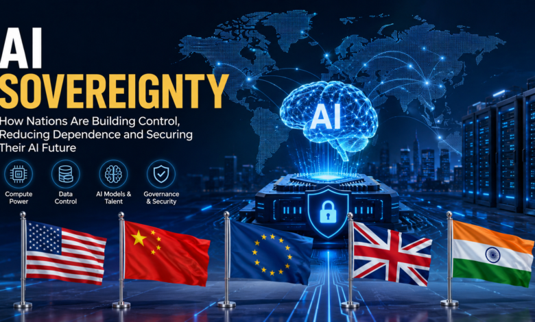 AI sovereignty global map comparing countries, AI infrastructure, data control and governance