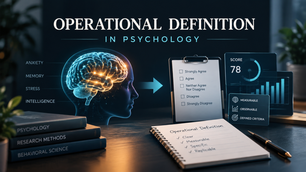 Operational Definition in Psychology – clear and measurable research concepts