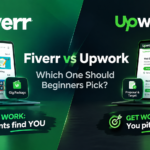Fiverr vs Upwork for beginners comparison showing gig marketplace and proposal system