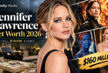 Jennifer Lawrence net worth 2026 estimated at $160 million from movies, Dior and production