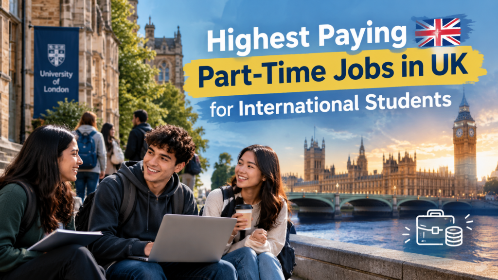 Highest paying part-time jobs in UK for international students