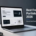Decision chart showing best portfolio platform for designers developers and writers in 2026