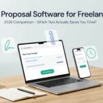 Best proposal software for freelancers in 2026 comparison showing interactive proposal on laptop and mobile