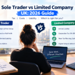 Sole trader vs limited company UK 2026 comparison showing tax, costs, liability and business structure